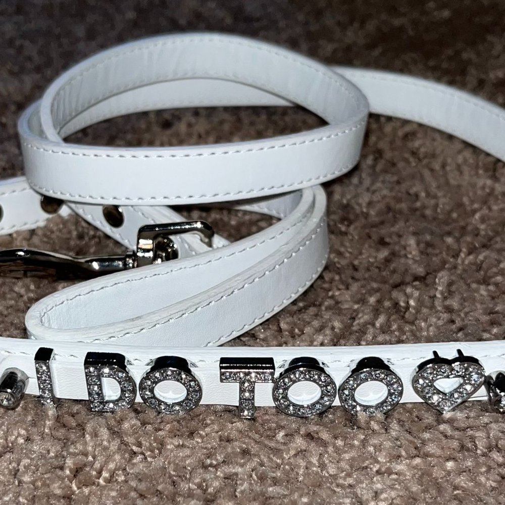 I Do Too White Dog Leash